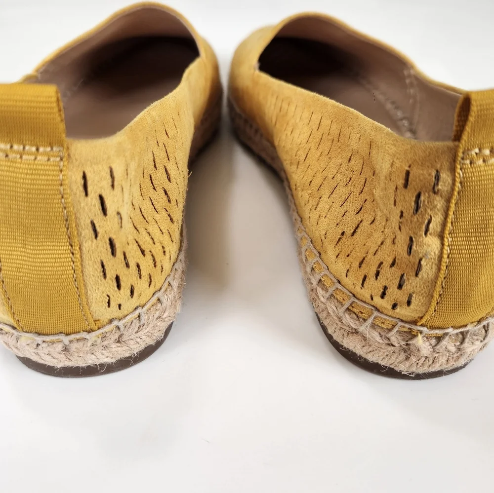 Franco Sarto Dobby Mustard Espadrille flats size 8.5M